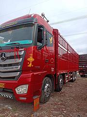 新款欧曼九米六高栏车，510大马力