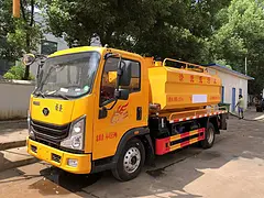 重汽豪曼6方蓝牌清洗吸污车 管道清淤粪污清理