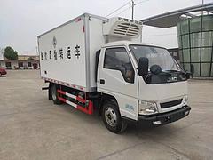 赣州超优惠的国六江铃蓝牌冷藏车 4.2米医疗废物车