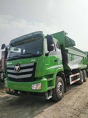 国五 库存欧曼渣土车 5.6米U型大箱 375马力