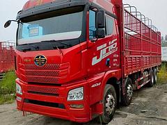 二手解放载货车 前四后八 9米6高栏460马力国五