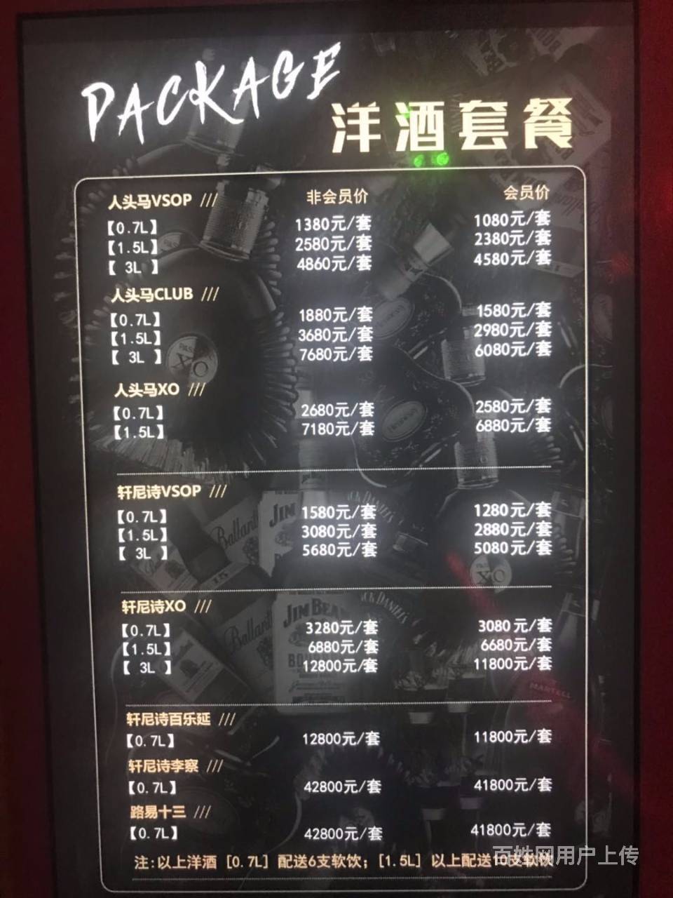 南宁star酒吧酒水价目表