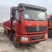 出售二手德龙7.7米平板载货车     国五排放