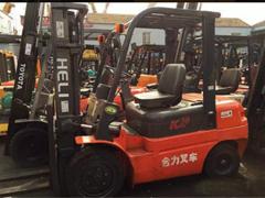 二手叉车、合力3吨柴油升高4米自动挡叉车转让