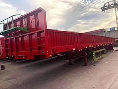 现车出售13米标箱侧翻半挂车 宽2.55米 高60