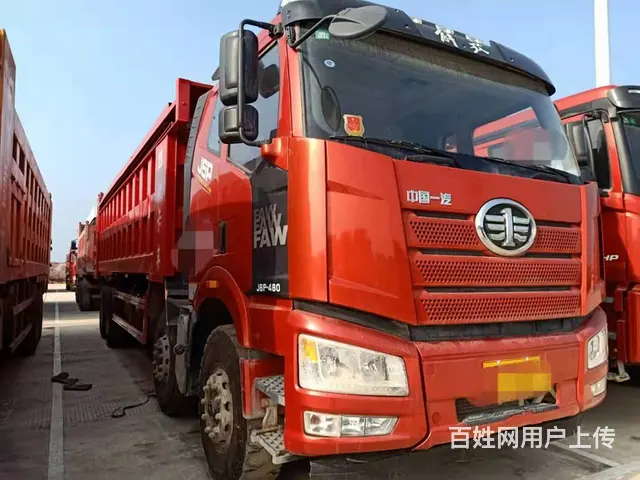 国五解放J6P前四后八自卸车460马力 8米6货箱的图片