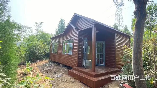 枣庄轻钢别墅厂家  枣庄木屋凉亭岗亭厂家的图片