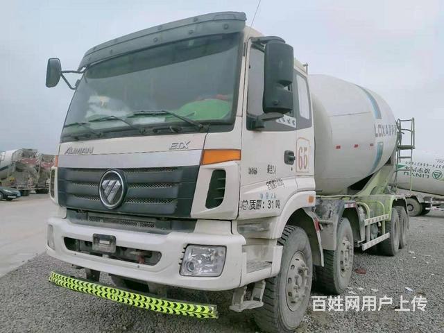 17年二手欧曼大20方搅拌车375马力雷萨上装