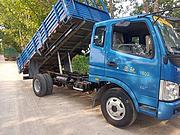 15年奥驰平板货车，原车自卸，4米，蓝牌