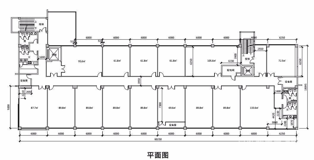 光启园 223平米现房 办公装修朝南带茶水间