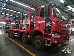 东风商用前四后八 20-35吨挖机平板拖车 厂家价格全国可分