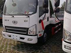 解放蓝牌一拖二清障车 小型清障车拖车厂家报价