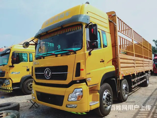 精品前四后四东风天龙高栏国四9.6米的图片