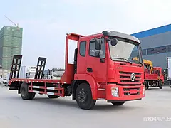 国六东风单桥 挖机平板运输车 厂家电话是多少
