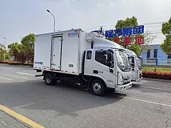 蓝牌福田奥铃排半冷藏车 国六蓝牌冷藏车价格图片