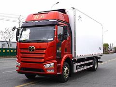 湖州解放J6L260马力6米8冷藏车低价价格湖州