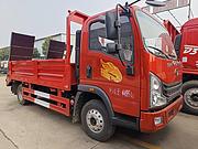 蓝牌国六重汽豪曼平板车 拉小挖机拖板车厂家价格
