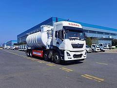 东风天龙8X4吸引压送车 抽排车物料运输车