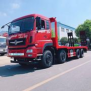 东风前四后八平板车价格 专拖重型挖机钻井机拖板车