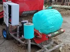 改装农机三轮铡草车打捆包膜机干湿两用