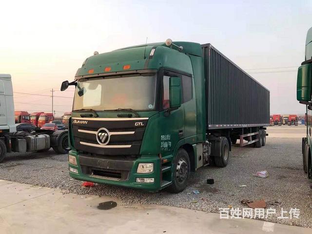 18年二手欧曼GTL牵引车430马力带13米集装箱的图片