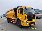 东风天龙后双桥22方清洗吸污两用车