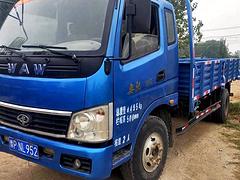 14年奥驰平板货车，超长蓝牌，4.8米
