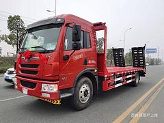 解放单桥国六拉挖机专用平板拖车 来电有优惠