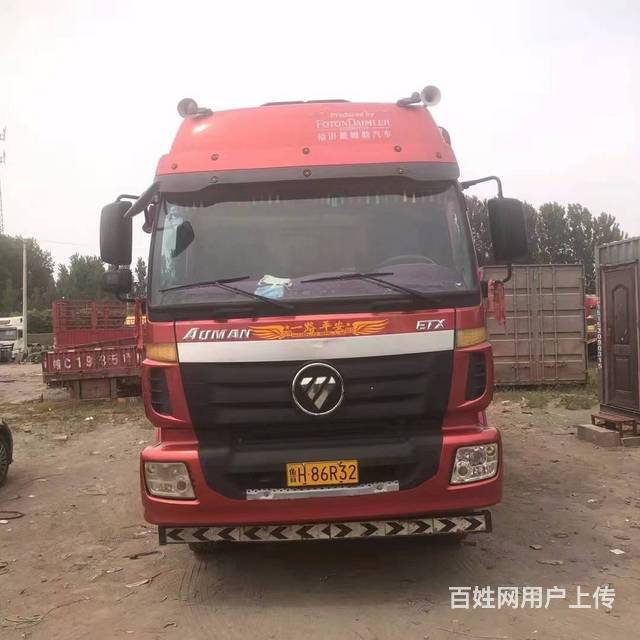 出售一台精品二手7.7米欧曼ETX高栏载货车 国五的图片