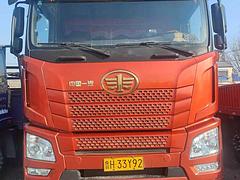 出售个人二手解放9.6米平板载货车 前四后八 国五