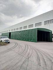 移动推拉雨棚活动帐篷户外伸缩蓬大型工地蓬物流棚篮球