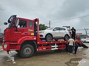 重汽豪翰单桥国六挖机平板运输车 包上户多少钱