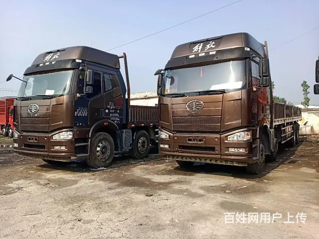 18年9.6米平板车 前四后八 二手解放平板车的图片