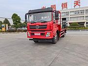 国六蓝牌挖机平板车 挖机运输车平板车 联系电话多少