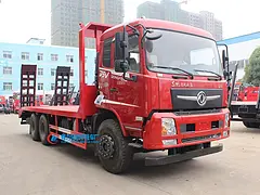 东风后八轮挖机拖车  拉220勾机平板车  拉15吨不超重的