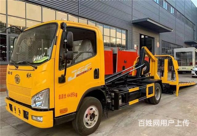 国六全落地清障车 一拖二事故救援车 清障车厂家直销的图片