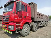 15年国四德龙新M3000重型自卸车，车厢7米6