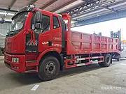 解放J6平板车拉18吨钩机拖车 可分期包上户