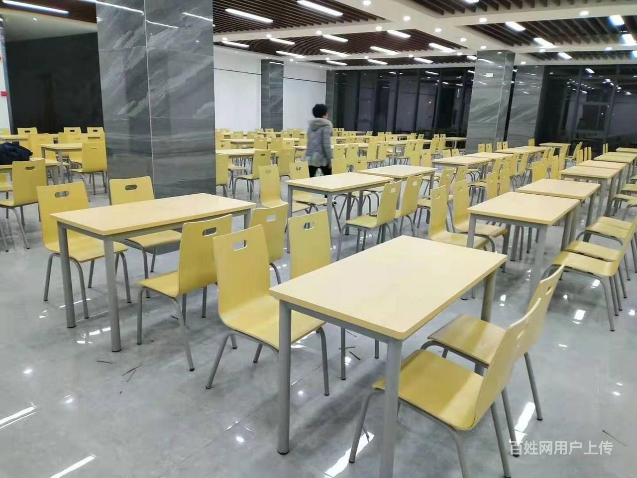 单位餐厅食堂桌椅,不锈钢快餐桌椅,快餐店桌椅厂家