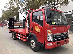 国五平板运输车厂家直销/蓝牌挖机拖车/包上户