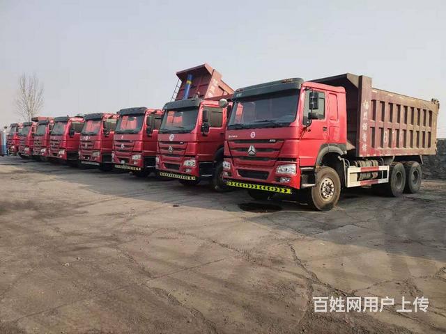 多台17年国五无手续豪沃后八轮自卸车375马力
