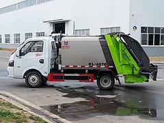 东风途逸蓝牌5.8方大方量垃圾压缩车全国包送车