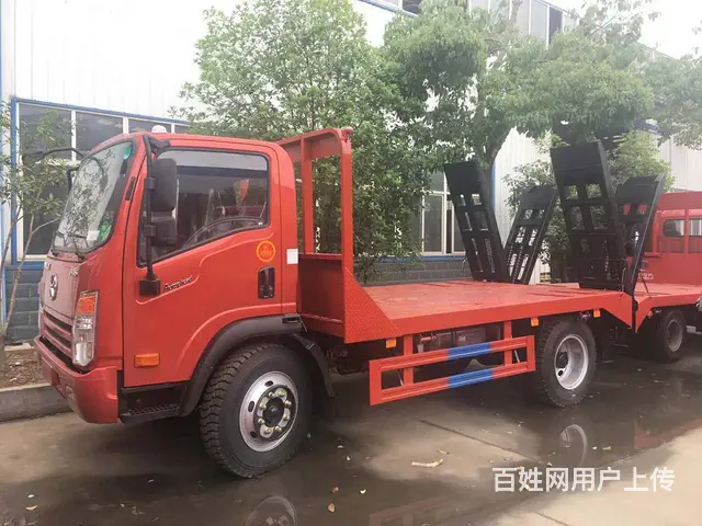 可拉15吨挖机的大运蓝牌平板车 特价现货供应的图片