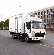 4米2蓝牌重汽豪沃冷藏车 海鲜蔬菜水果冷链车