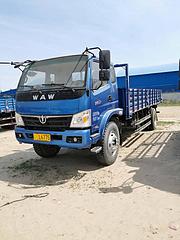 6.3米小黄牌二手奥驰平板小货车 潍柴带增压发动机