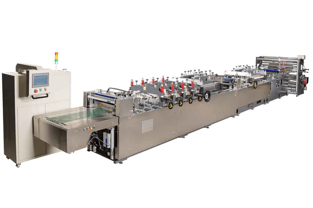 高速中封四边封制袋机