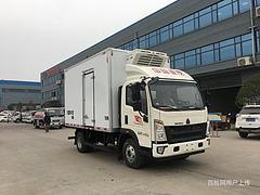 4.2米重汽豪沃冷藏车 鲜奶鲜果冷链车 先看车价格好商量