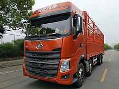 乘龙H7重卡350马力8X4 9.6米仓栅式载货车