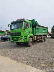 低价出售二手德龙渣土车 5.8米大箱 后八轮 国五