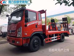 国六东风单桥平板车拉15吨以下挖机平板车现车包上牌